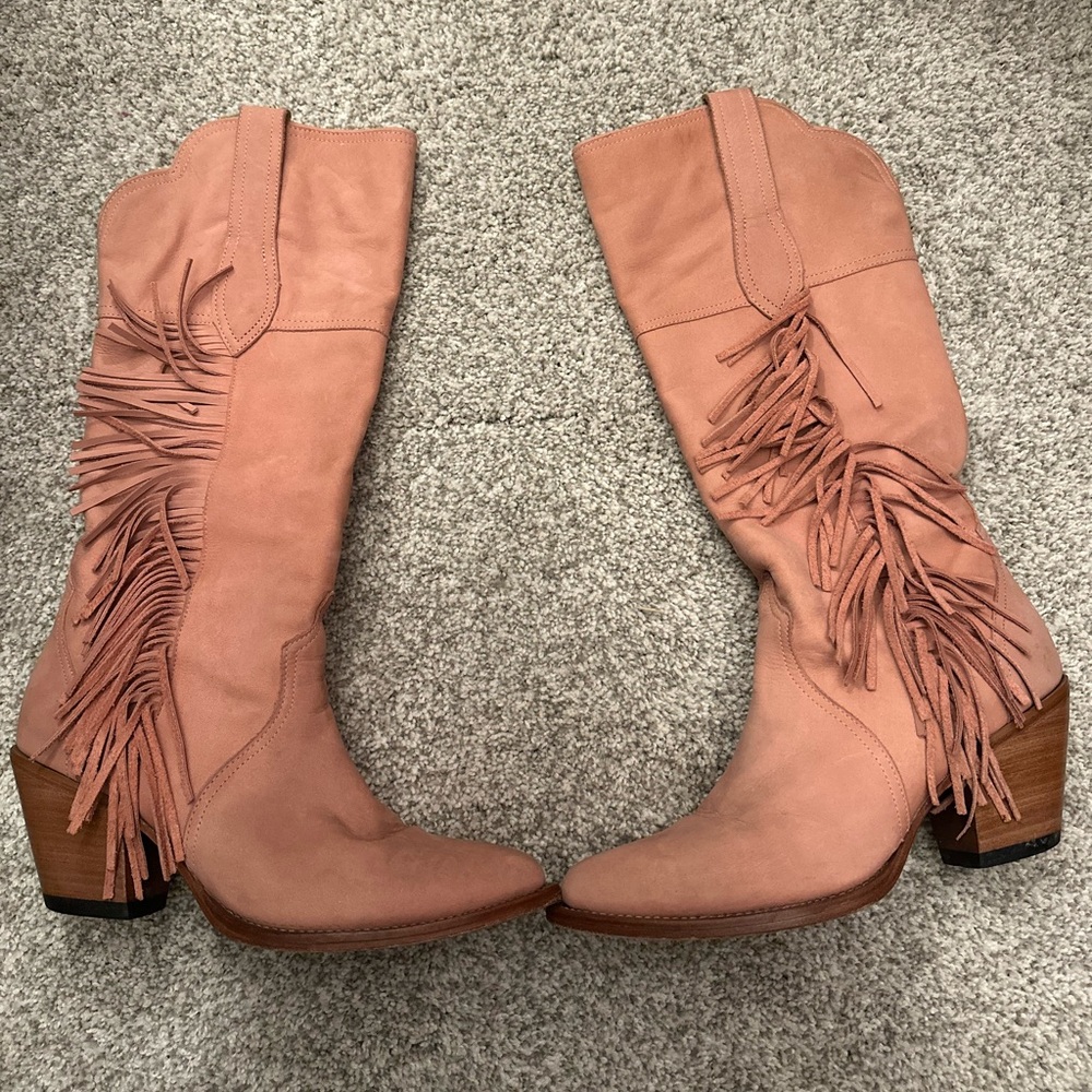 Kacey Musgraves X Lucchese pink boots